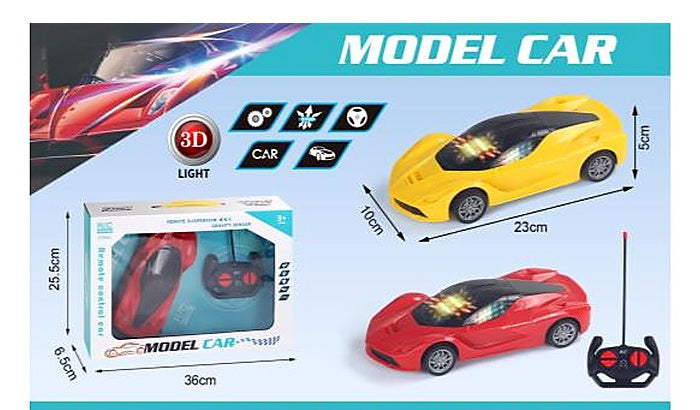 1:18 4-Channel Remote Control Sports Car with 3D Light Effects