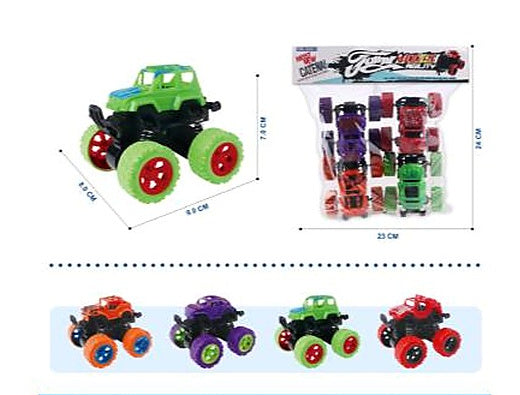 4-Pack PVC Header Bag, Ordinary Style, Mixed 4 Designs & 4 Colors