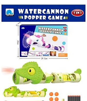 3-in-1 Lizard Firework Water Cannon & Air Powered Gun Set