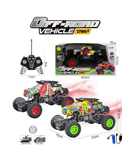 1:16 6-Channel Light Spray Graffiti Pickup Climbing Car