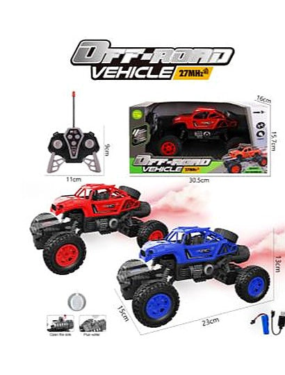 1:16 6-Channel Light Spray Skeleton Climbing Police Car