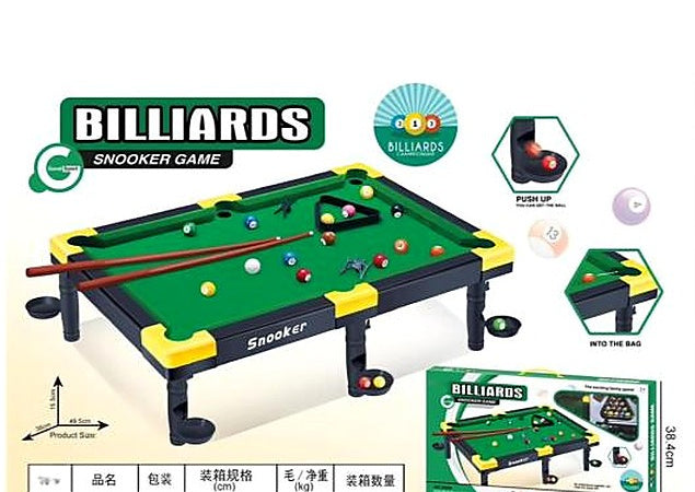 Flocked Billiards Set