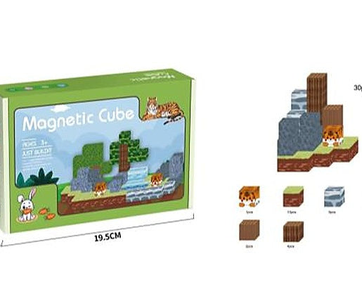 30-Piece Magnetic Building Blocks