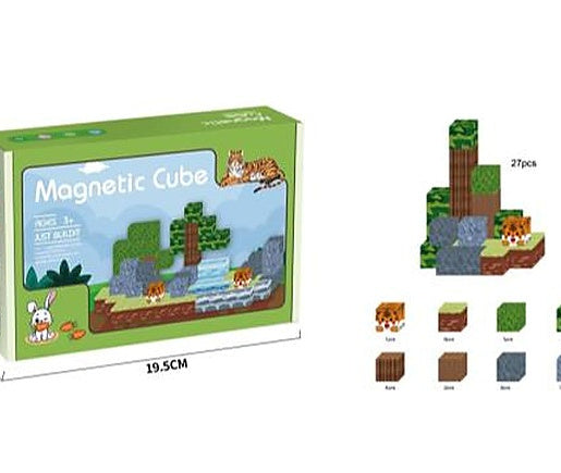 27-Piece Magnetic Building Blocks