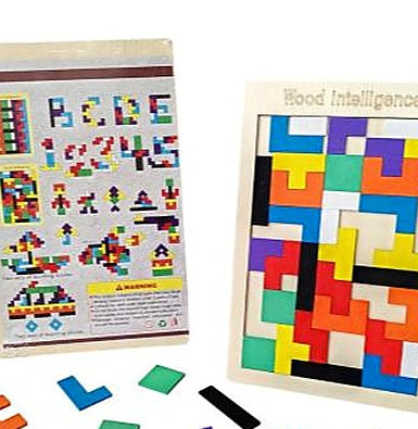 Wooden Tetris Puzzle 08