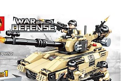 934+PCS New 10-in-1 War Defense Series (11 Shapes Total, Random Free Color Br...