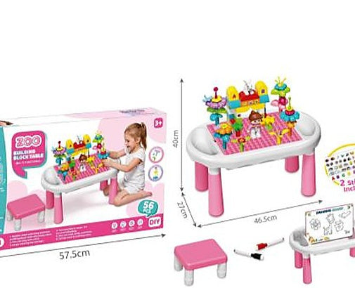 DIY Zoo Building Block Table