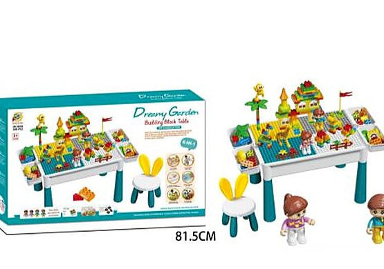 Fun Slide Marble Run Building Block Table