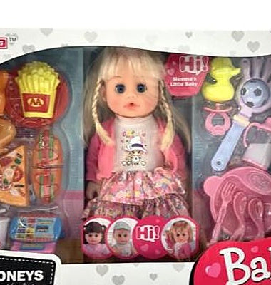 14-inch Interactive Doll (Drink, Pee, Talk, Sing & Blink Eyes)