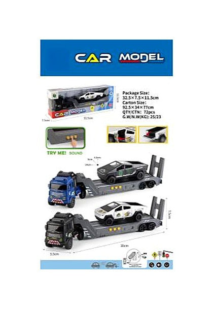 Sound Friction Trailer (Including 3 LR44/AG13 Button Batteries) with Friction Pickup Truck