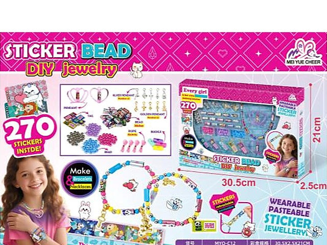DIY Bead Sticker Bracelet Sticker Bead Set