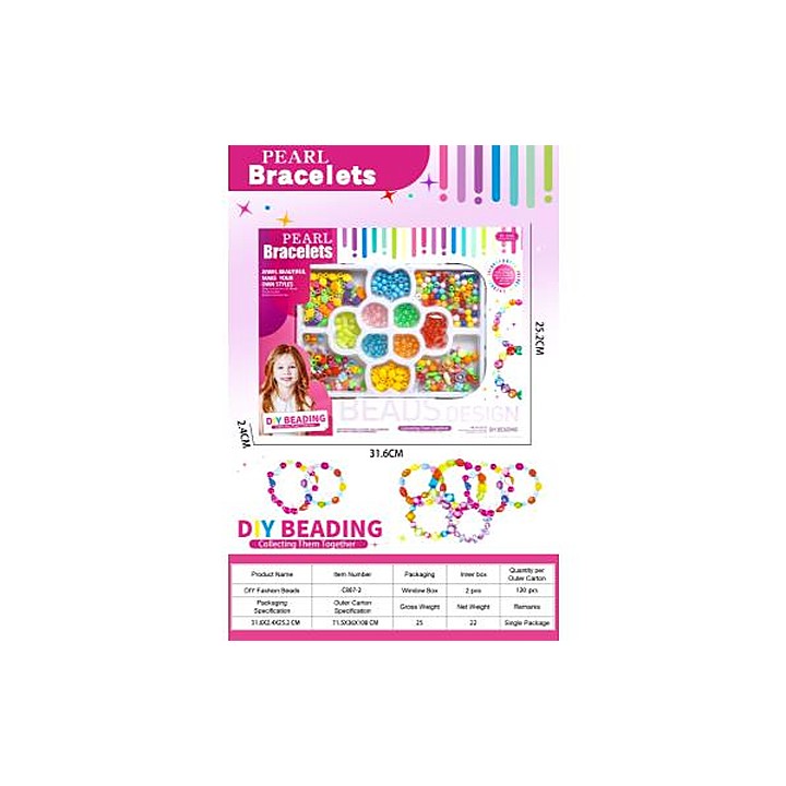 DIY Girls Beaded Jewelry Hair Stick Set