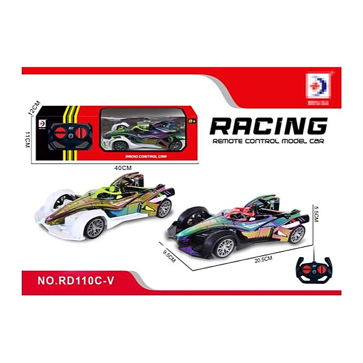 1:24 Flashing Light Simulation Sports Car Forward, Backward, Left Turn, Right...