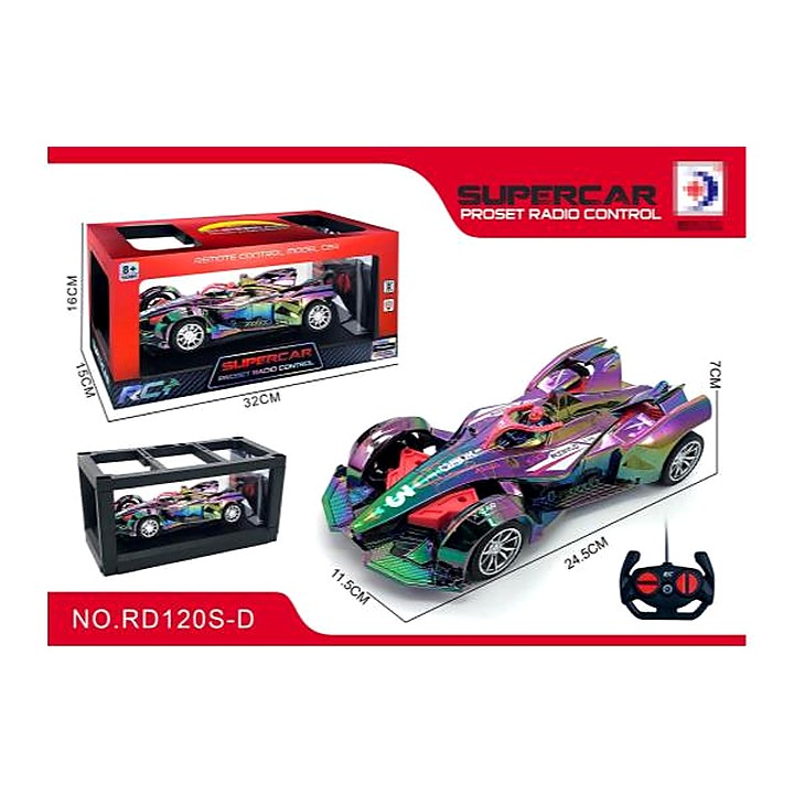 4-Channel UV Spray Plated Sports Car, Battery Not Included