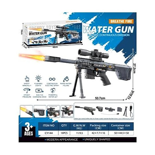 Dongying Flame Spray Fully Automatic Water Gun Transparent Gray