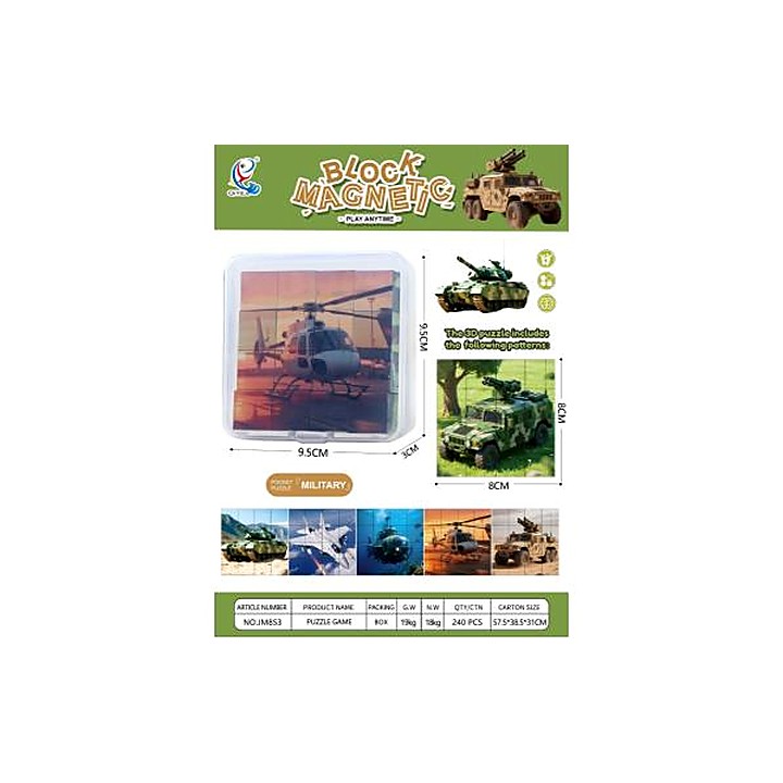 Magnetic Cube Building Block Puzzle