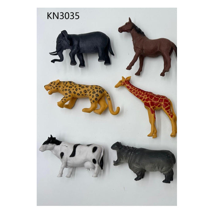 Realistic Animal Figure Set, 6 pcs