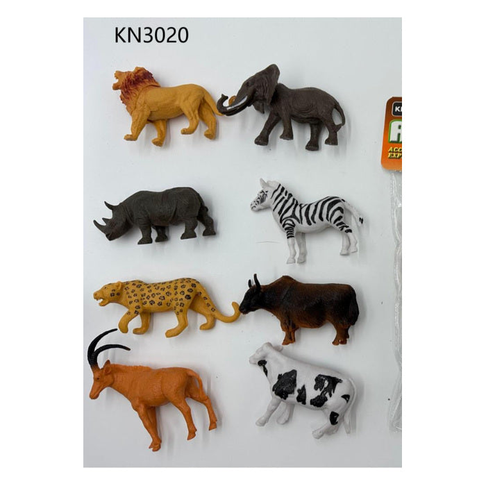 Realistic Animal Figure Set, 8 pcs
