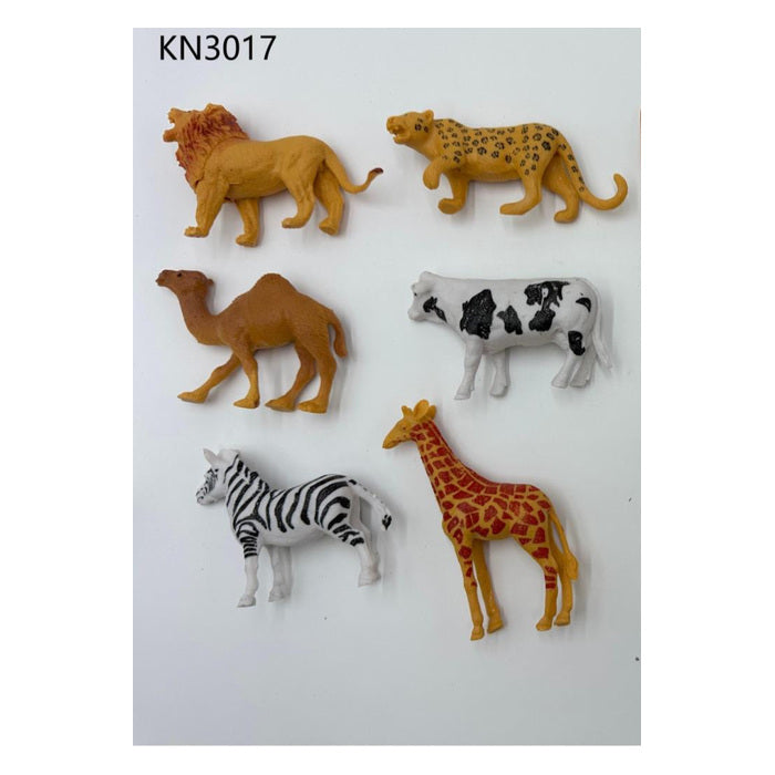 Realistic Animal Figure Set, 6 pcs