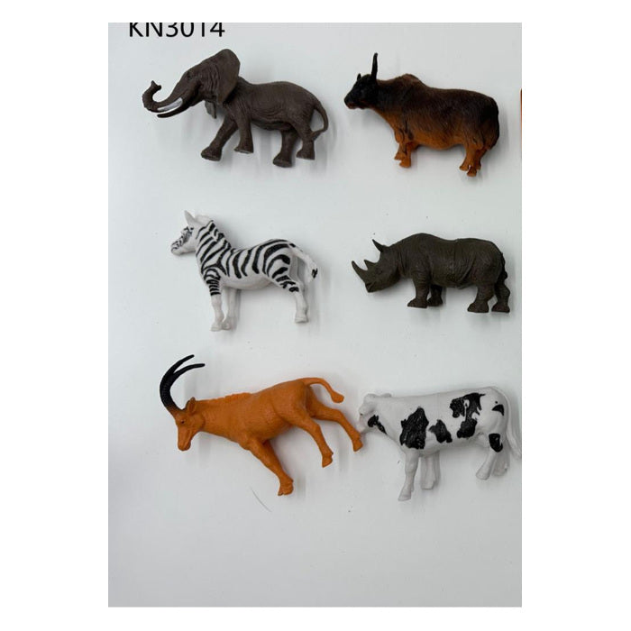 Realistic Animal Figure Set, 6 pcs