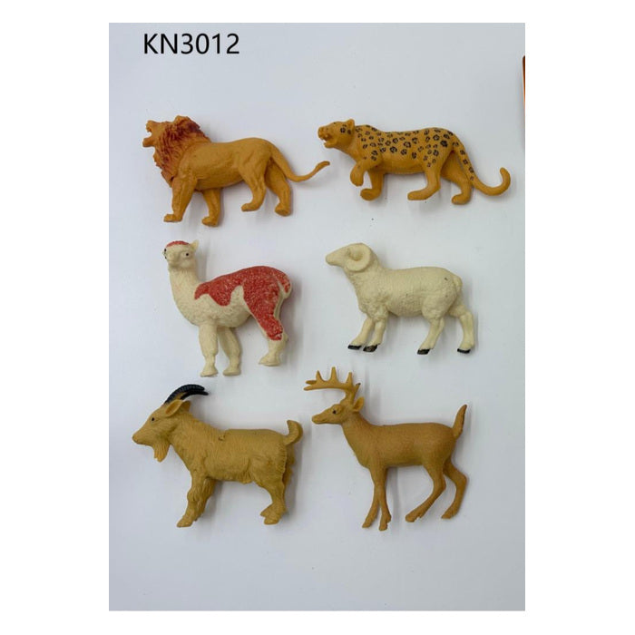 Realistic Animal Figure Set, 6 pcs