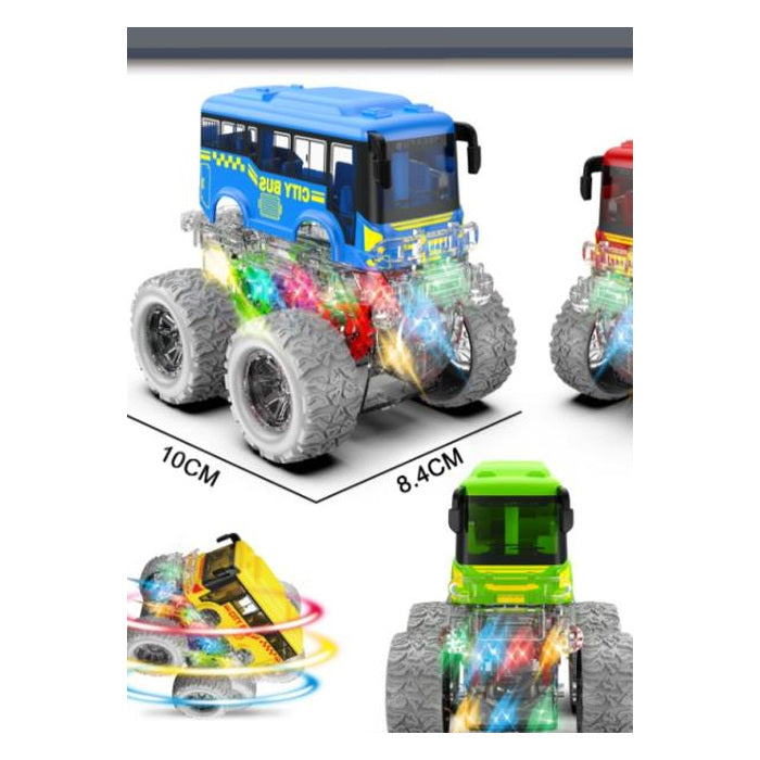 Inertia Stunt Bus Toy, Assorted