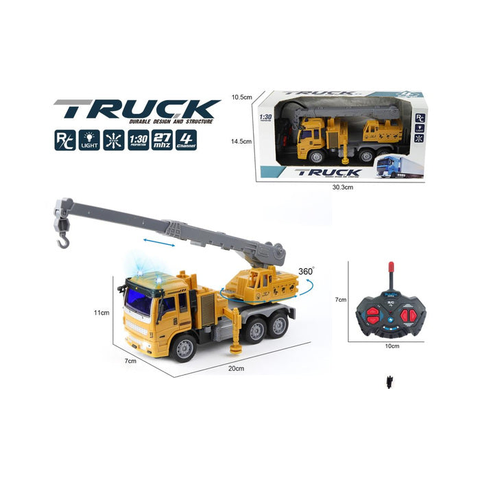 RC Crane Truck with Lights, 1:30