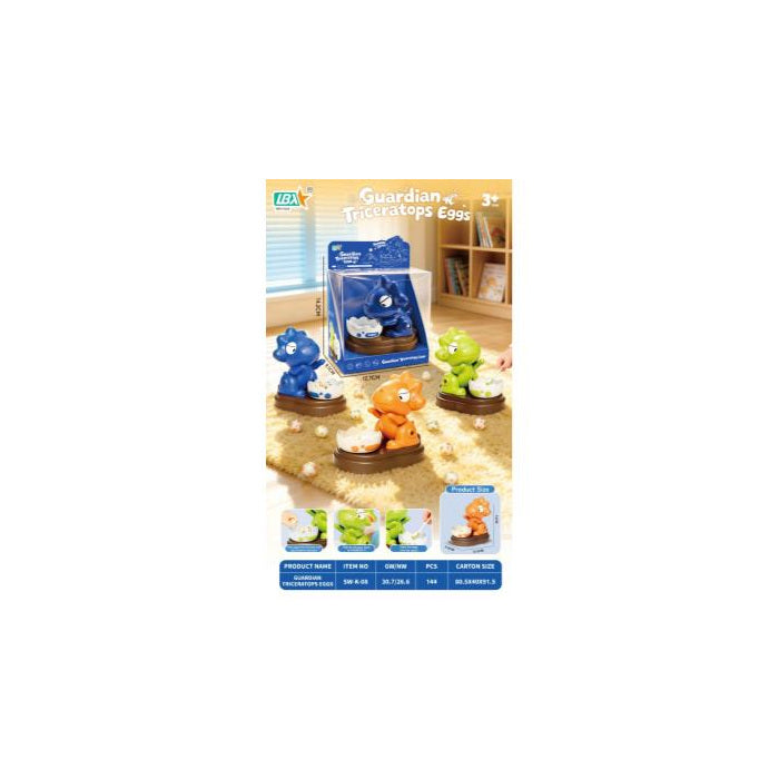 Triceratops Egg Rescue Game, Assorted - 3 assorted colours