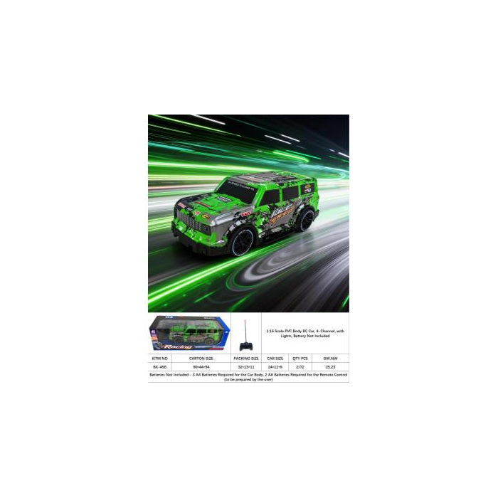 RC Race Car with Lights, 1:16