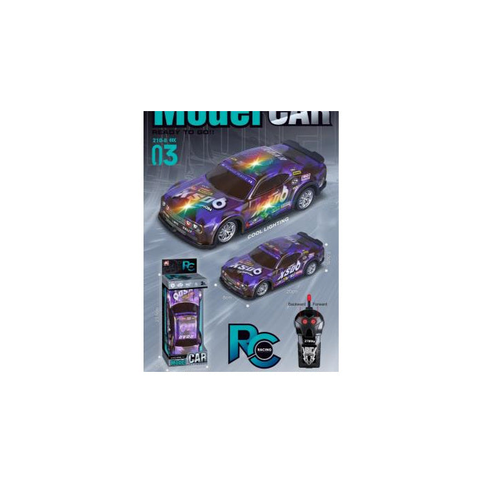 RC Race Car with Lights, 1:20