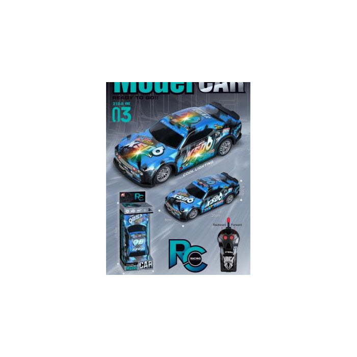 RC Race Car with Lights, 1:20