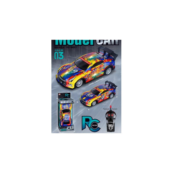 RC Race Car with Lights, 1:20
