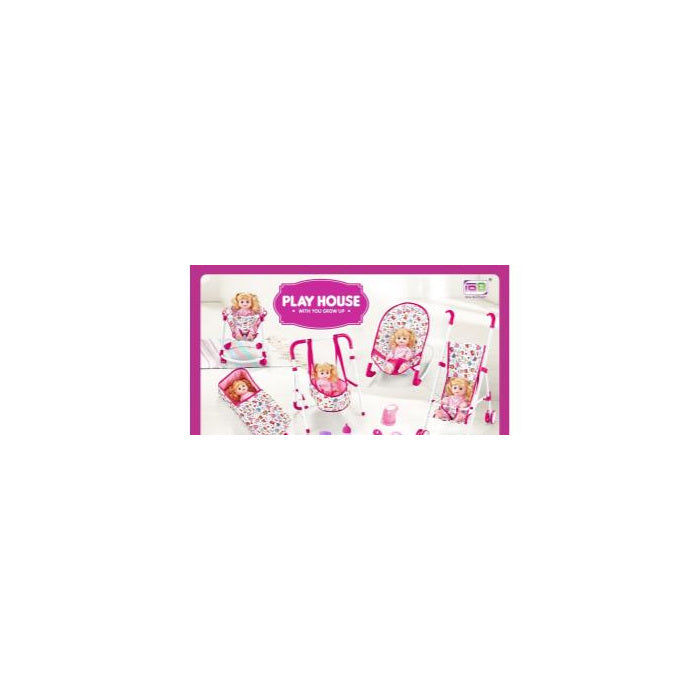 Doll Furniture & Travel Accessory Set, 5 pcs