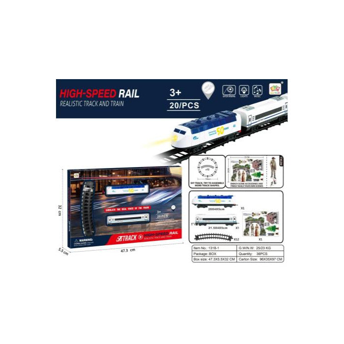 Electric Train Track Set