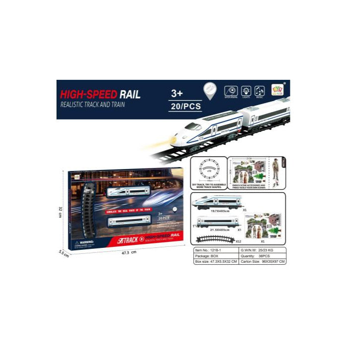 Electric Train Track Set