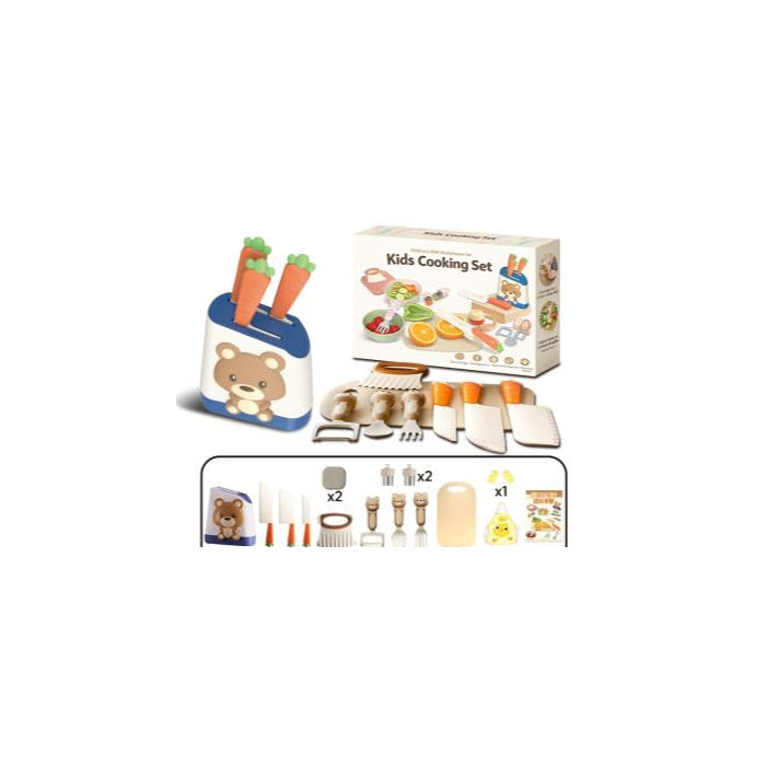 Pretend Cutting Food Set, 16 pcs - Bear