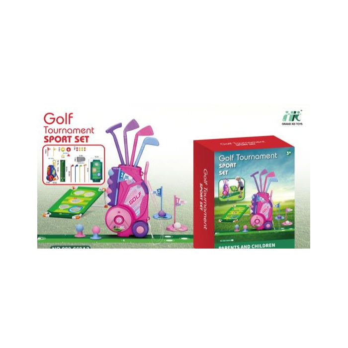 Kids Golf Set with Bag, Mat, 4 Clubs & 8 Balls