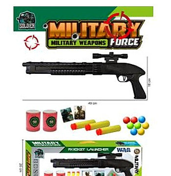 Boxed Rifle Soft Bullet Gun Military Set