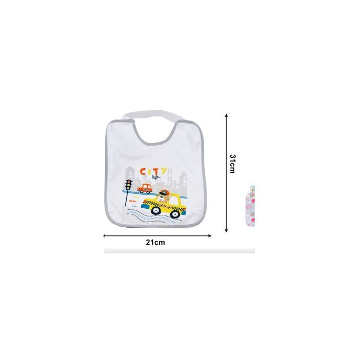 Cartoon Bib, 31 × 21 cm