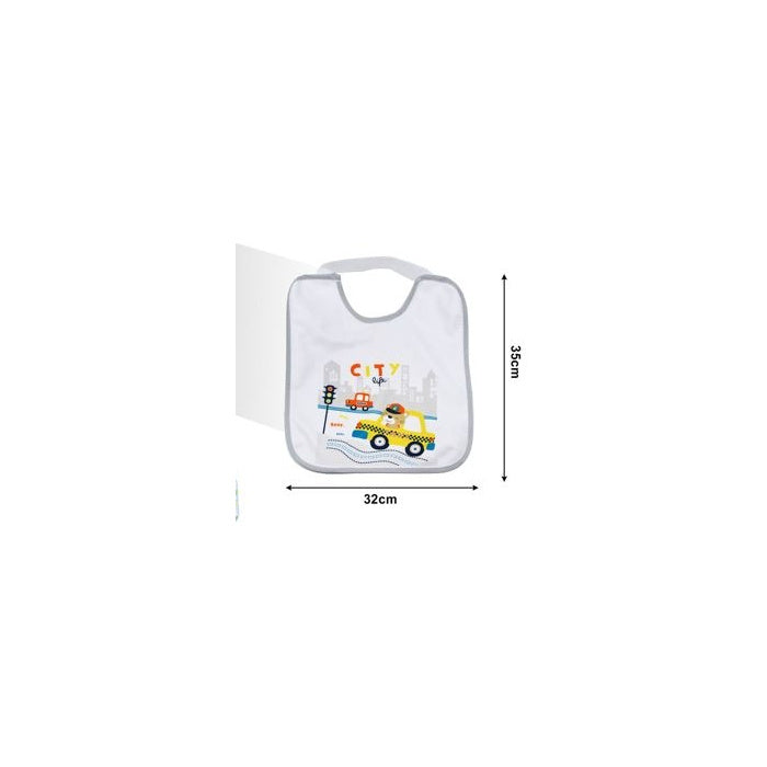Cartoon Bib, 35 × 32 cm