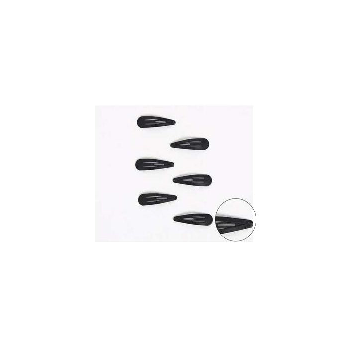 Snap Hair Clips, 6 pcs
