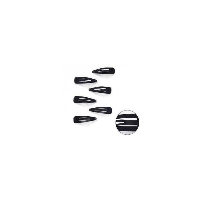 Snap Hair Clips, 6 pcs