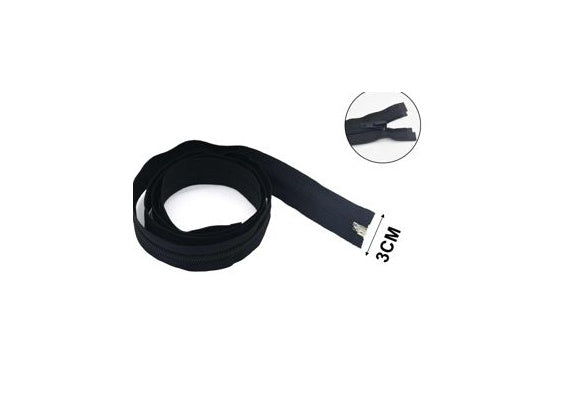 Black and White Nylon Zippers, 39.37 in