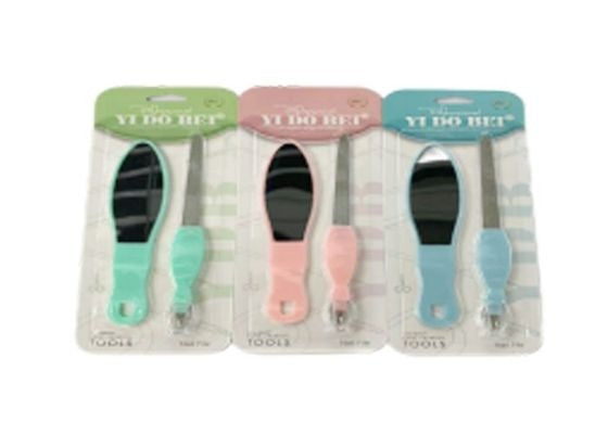 Foot file + nail file manicure set