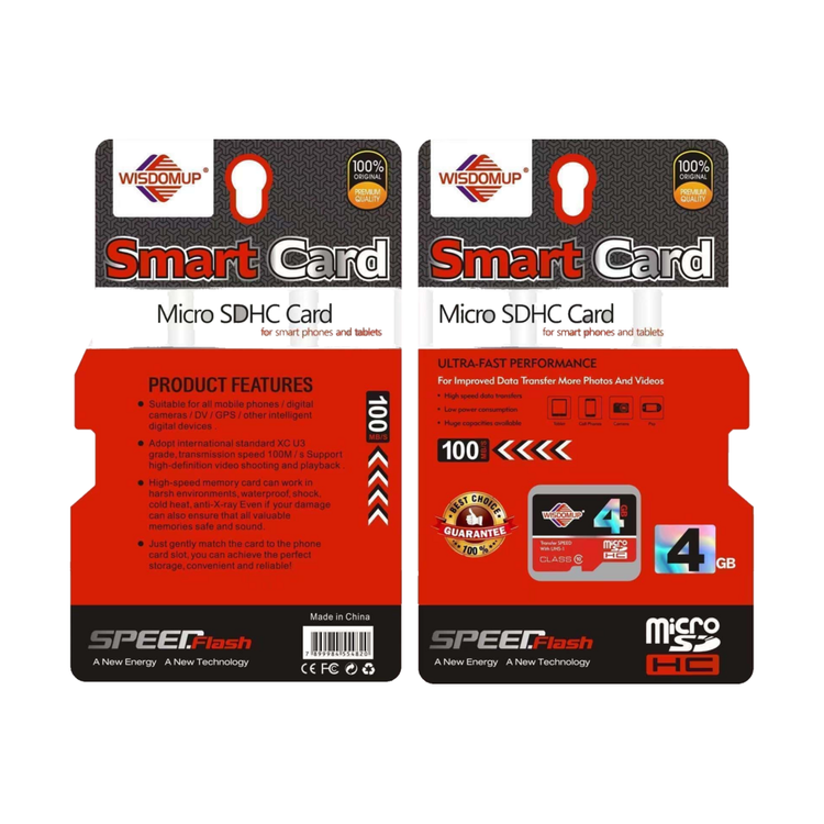 4GB U3 A1 V30 microSD Memory Card