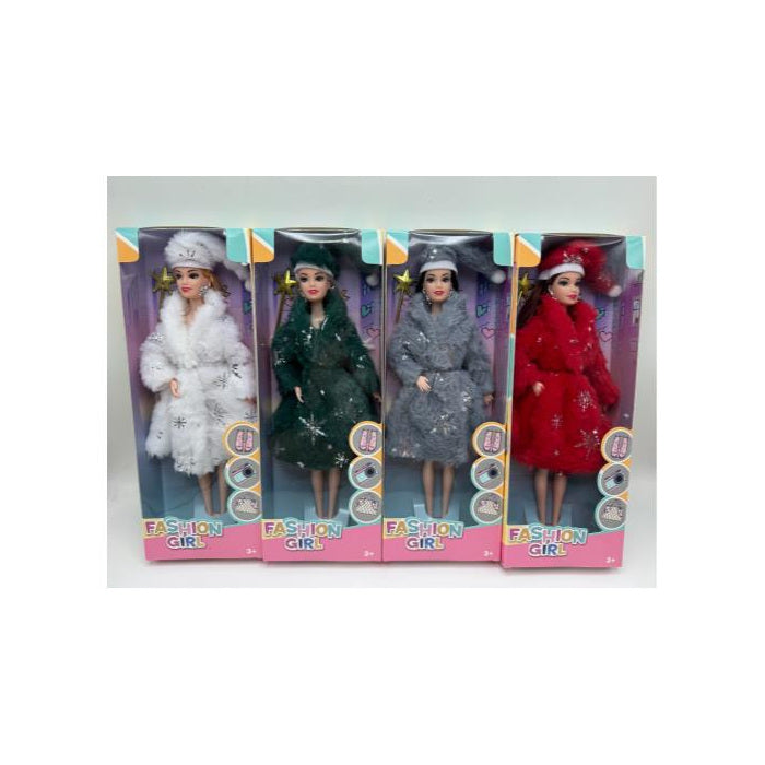 Jointed Christmas Fashion Doll, 11 in